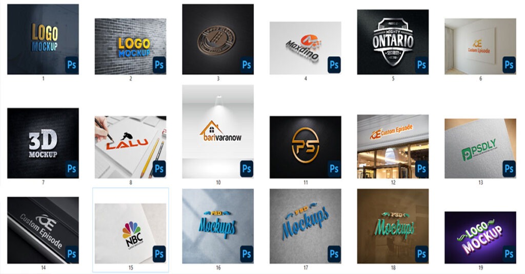 50+ Logo Mockup PSD Templates Free Download 2022