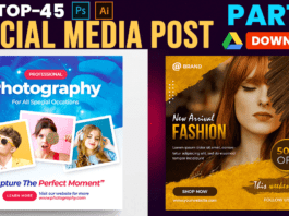 45+ social media post design template free download