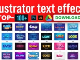 100+ Adobe Illustrator text effects free download 2022