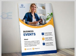 business flyer mockup free download