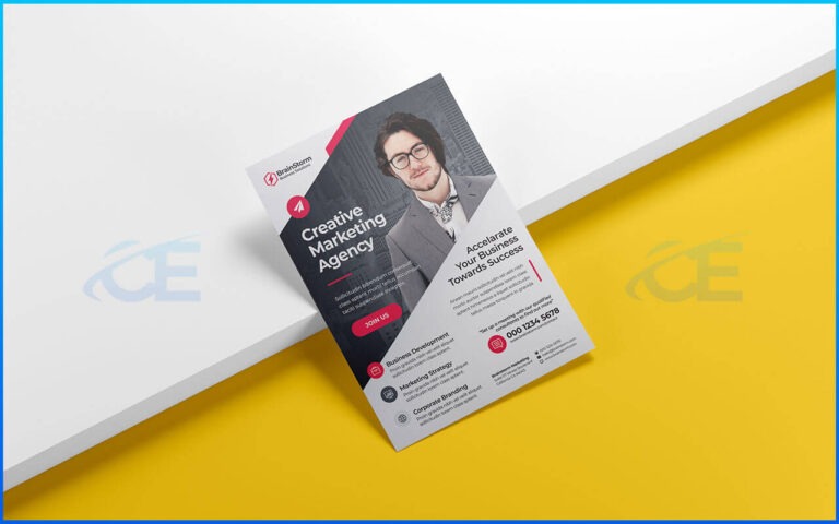 Flyer Mockup PSD Free Download