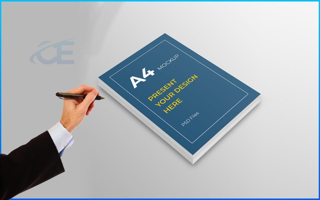 Minimal a4 Flyer Mockup psd Free Download