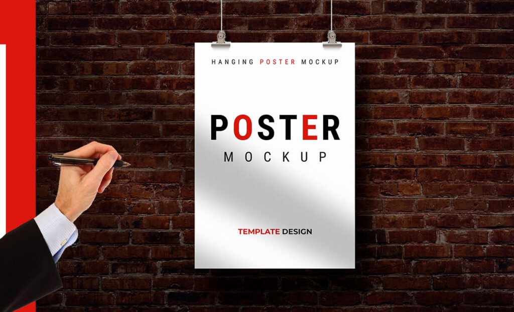 Minimal a4 Poster Mockup Psd Free Template