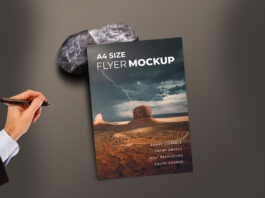 Free Realistic Flyer Mockup Free Download