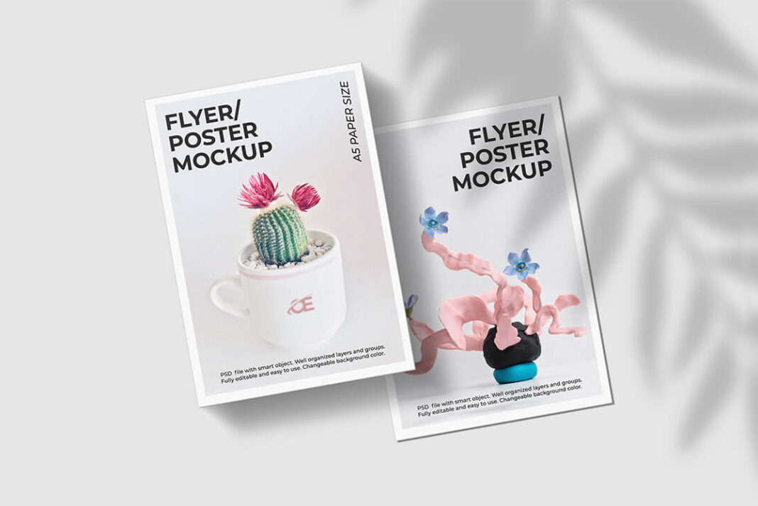 Double Sided Flyer Mockup Free Download