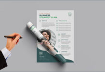 Flyer Mockup Design in 3d Rendering PSD Free Flyer Mockup Design in 3d Rendering PSD Free