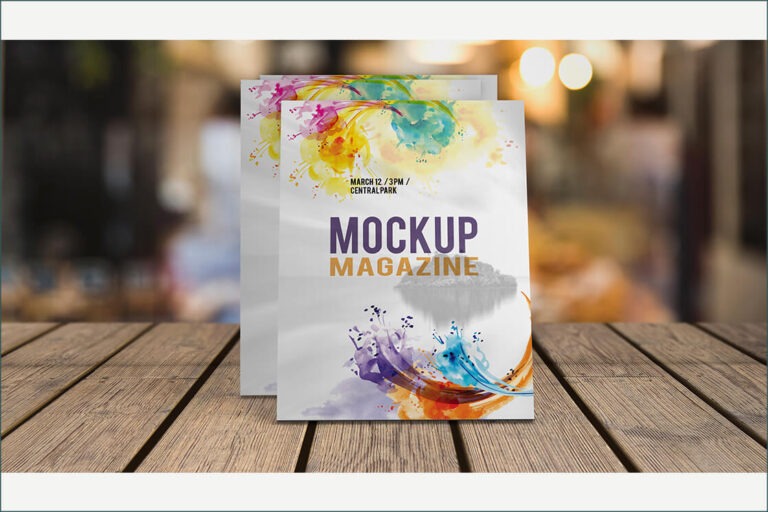 Magazine Cover Mockup Psd Free Download