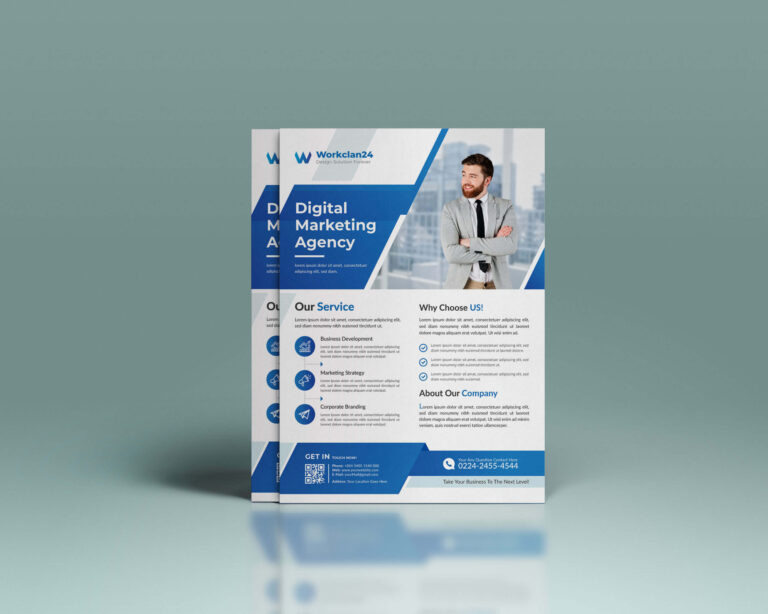 Flyer Mockup PSD Free Download