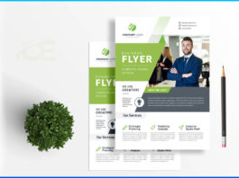 Flyer mockup photoshop psd file free download