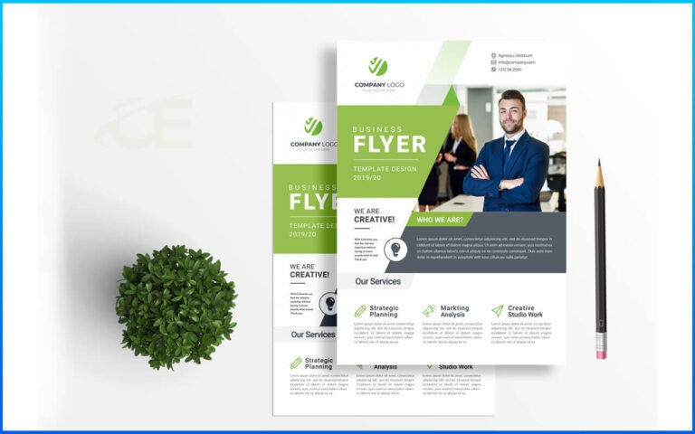 Flyer mockup photoshop psd file free download