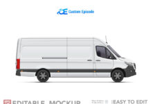 Editable 5 passenger van mockup Free Download Editable 5 passenger van mockup Free Download