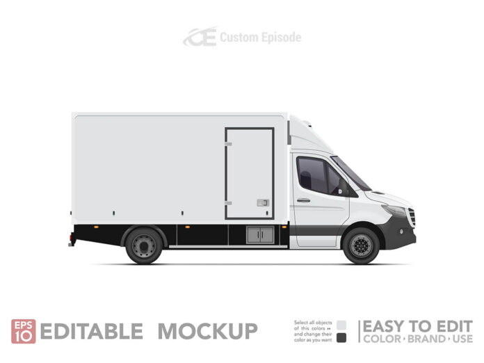 Editable vehicale mockup