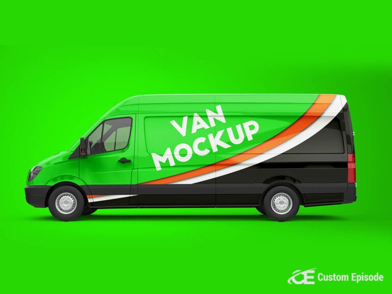 Van Wrap Mockup Design Free