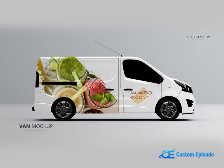 cargo van mockup free download