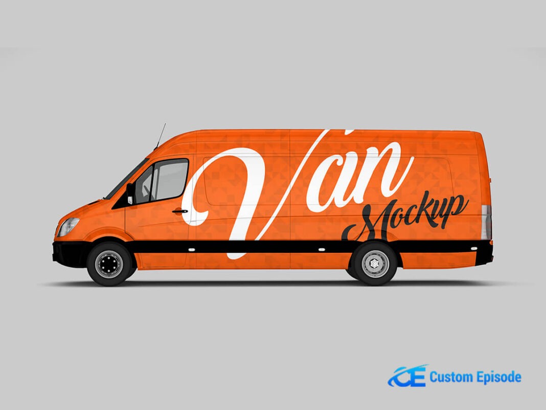 New Van Mockup Free Download
