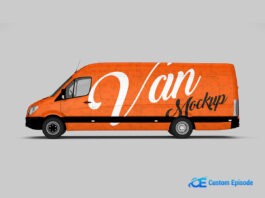 New Van Mockup Free Download