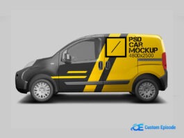 Psd car mockup free download