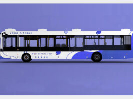 Bus Wrap Mockup PSD Free Download