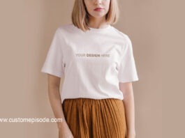 Woman With White T-shirt Mockups