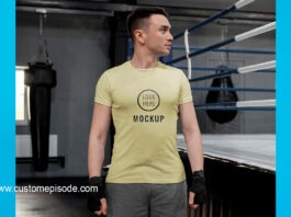 Gym t shirt mockup free download