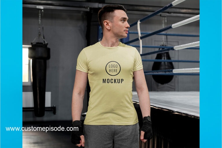 Gym t shirt mockup Free Download