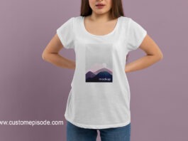 female t shirt mockup