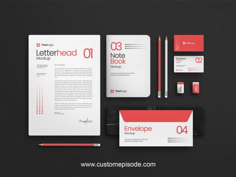 Stationery Mockup Design Templates Free Download