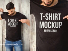 Free t-shirt Mockup Design