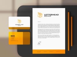 Stationery mockup Free Download PSD Templates