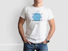 man t shirt mockup free download