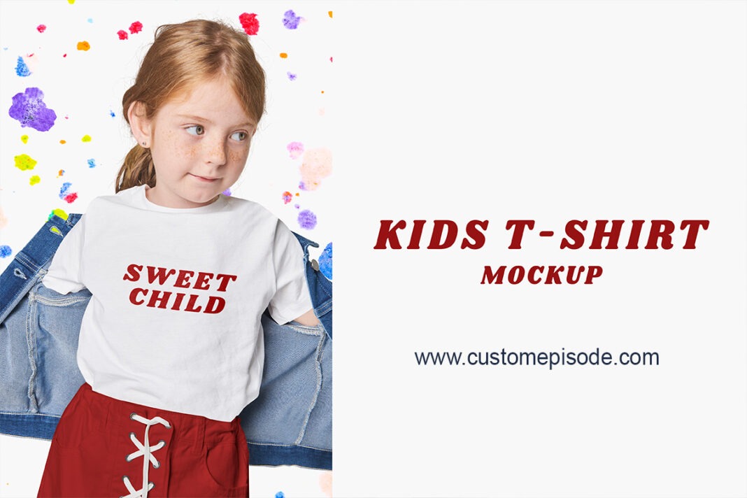 Kids t-shirt mockup free download