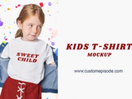 Kids t-shirt mockup free download