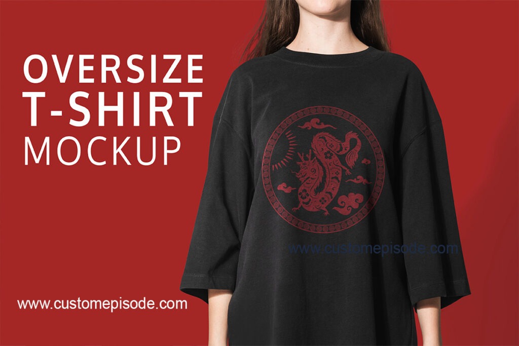 Oversize t-shirt mockup free download