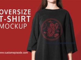 Oversize t-shirt mockup free download