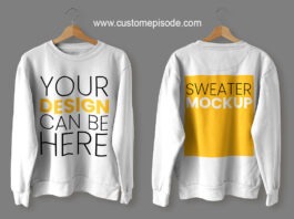 Hoodie mockup front and back psd free download