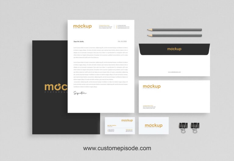 stationery mockup set