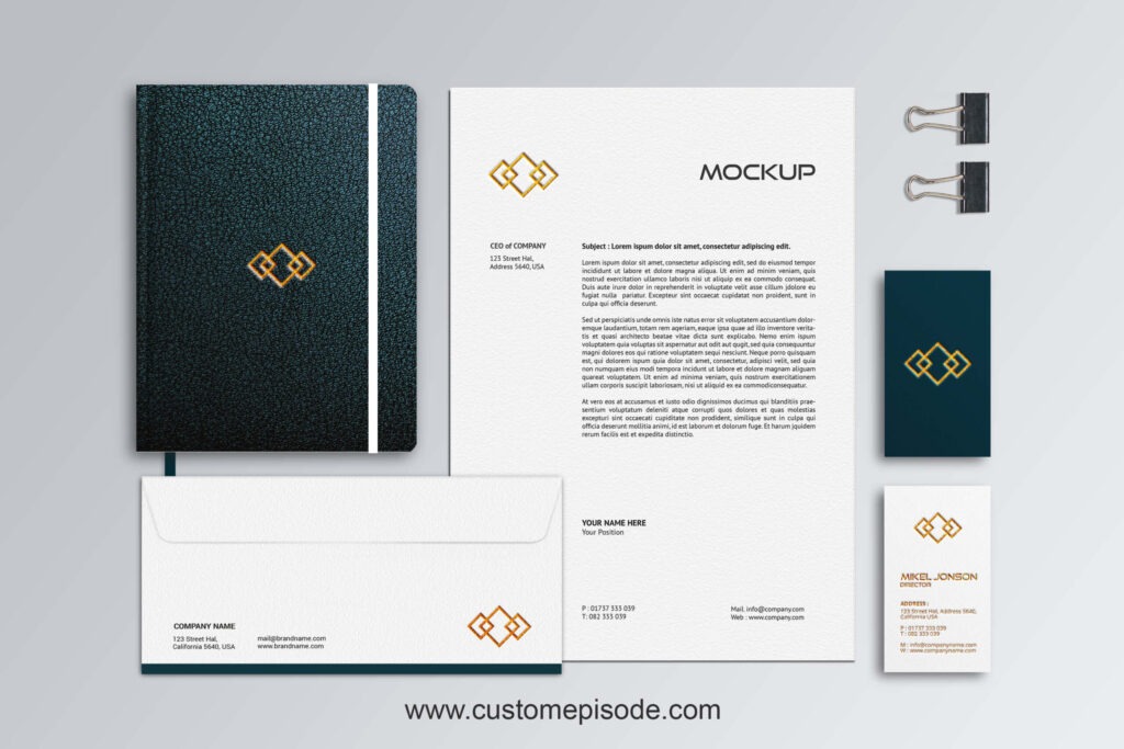 Stationery Mockup Free Download 2023