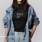 black t-shirt mockup free download  t-shirt mockup free download