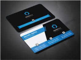 Glossy Business Card Mockup Free download