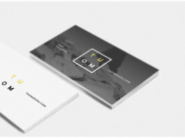 Business Card Mockup Photoshop PSD