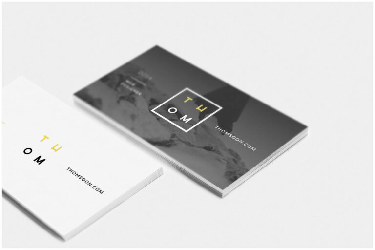 Business Card Mockup Photoshop PSD