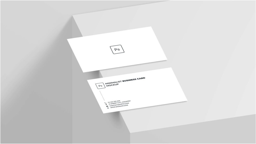 Double Sided Business Card Free Mockup