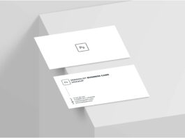 Double Sided Business Card Free Mockup