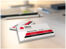 corporate business card mockup