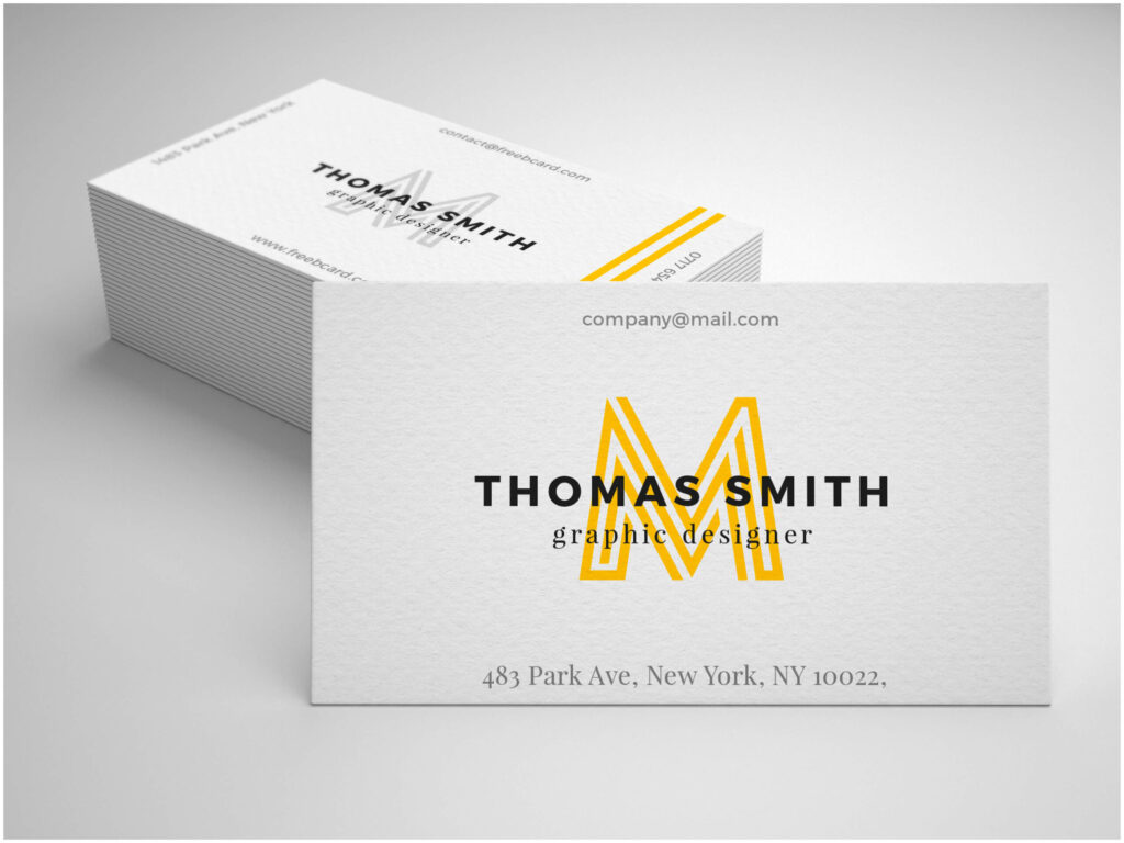 Minimal Business card mockup Free Download