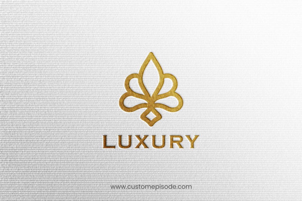luxury logo mockup free download