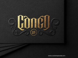 luxury logo mockup free download