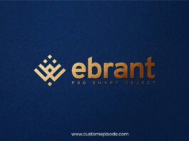 golden logo mockup free download