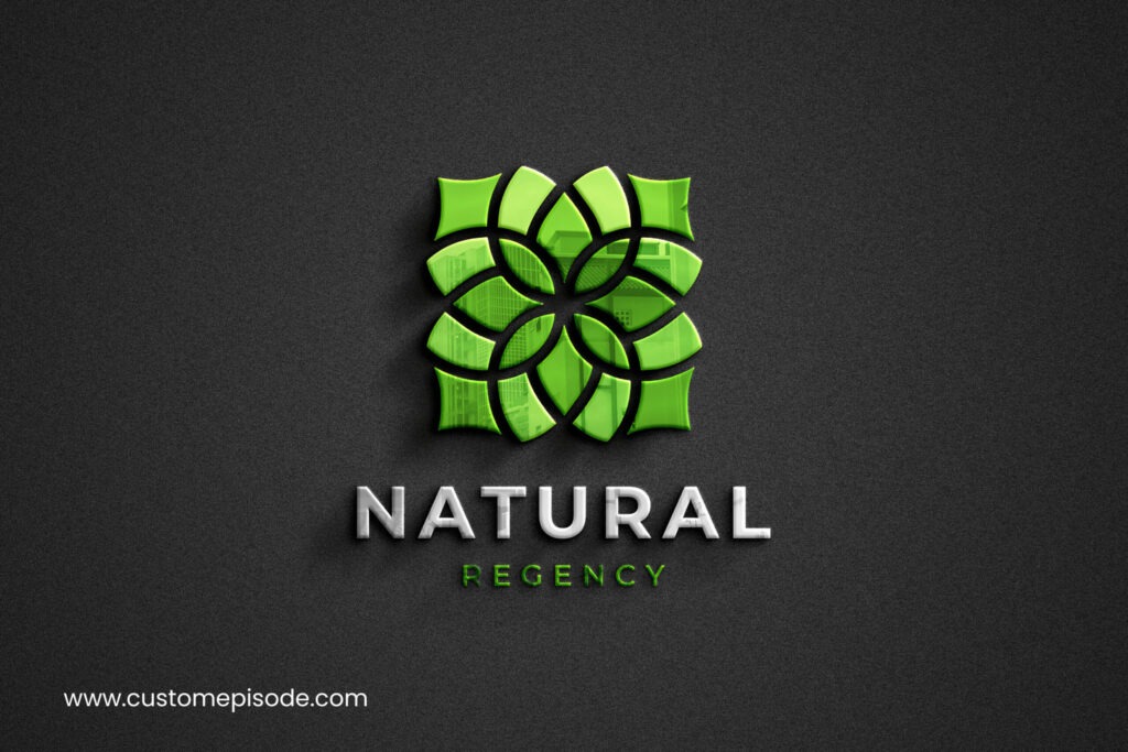 3d logo mockup psd