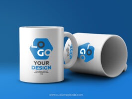 mug logo mockup free download